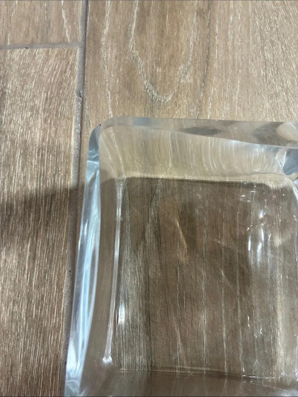 Clear Glass Triple Serving Dish